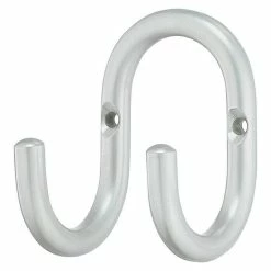 BAUHAUS Garderobenhaken Ausstattung: 2 Haken, Lochabstand: 50 Mm, Edelstahl