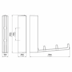 BAUHAUS Siro Kleiderlüfter Edelstahl, Klappbarer Haken -Cheap Regale Store 12 5377