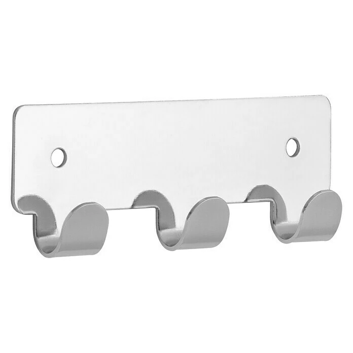 BAUHAUS Siro Hakenleiste L X H: 114 X 41 Mm, Anzahl Haken: 3 Stk., Verchromt 1 BAUHAUS Siro Hakenleiste L X H: 114 X 41 Mm, Anzahl Haken: 3 Stk., Verchromt