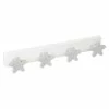 BAUHAUS Nesu Garderobenleiste L X B X H: 40,3 X 1,6 X 10,3 Cm, Anzahl Haken: 4 Stk., Weiß