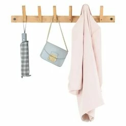 BAUHAUS Garderobenleiste 2 In 1 Länge: 75 Cm, Anzahl Haken: 6 Stk. -Cheap Regale Store 12 5413