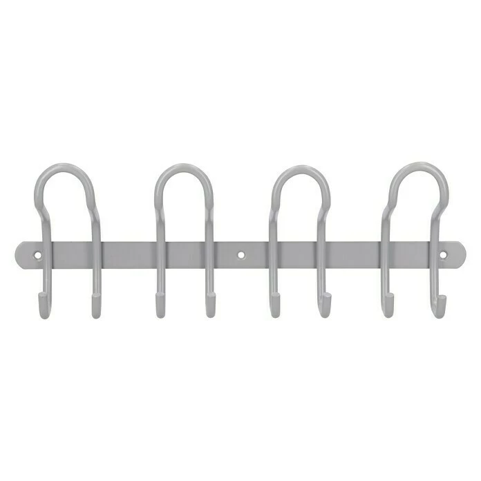 BAUHAUS Siro Hakenleiste 1783 Aluminium L X H: 400 X 132 Mm, Anzahl Haken: 8 Stk. 2 BAUHAUS Siro Hakenleiste 1783 Aluminium L X H: 400 X 132 Mm, Anzahl Haken: 8 Stk. – Bild 2