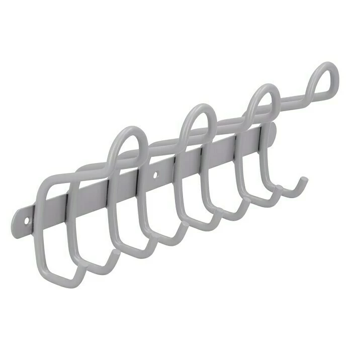 BAUHAUS Siro Hakenleiste 1783 Aluminium L X H: 400 X 132 Mm, Anzahl Haken: 8 Stk. 3 BAUHAUS Siro Hakenleiste 1783 Aluminium L X H: 400 X 132 Mm, Anzahl Haken: 8 Stk. – Bild 3