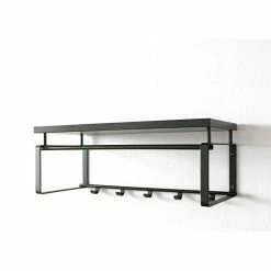 BAUHAUS Spinder Design Garderobenleiste Rex 3 Anzahl Haken: 5 Stk., L X B X H: 29 X 70 X 28 Cm