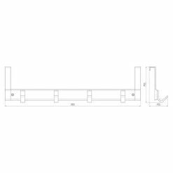 BAUHAUS Siro Garderobenleiste L X H: 486 X 126 Mm -Cheap Regale Store 12 5468