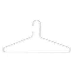 BAUHAUS Spinder Design Kleiderbügel Senza 6 Weiß, Stahl
