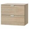 BAUHAUS Express Möbel Nachttisch Carina L X B X H: 42 X 50 X 42 Cm, Sonoma Eiche, Anzahl Schubladen: 2 Stk.