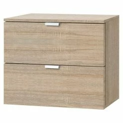 BAUHAUS Express Möbel Nachttisch Carina L X B X H: 42 X 50 X 42 Cm, Sonoma Eiche, Anzahl Schubladen: 2 Stk.