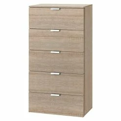 BAUHAUS Express Möbel Highboard Solutions L X B X H: 42 X 50 X 100 Cm, Sonoma Eiche, Anzahl Schubladen: 5 Stk.