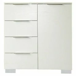 BAUHAUS Phönix Kommode Pace L X B X H: 45 X 90 X 98 Cm, Weiß, Anzahl Schubladen: 4 Stk.