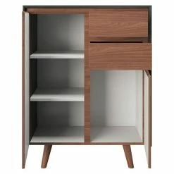 BAUHAUS Phönix Playboy Kommode Victoria L X B X H: 42 X 90 X 116,8 Cm, Nussbaum, Anzahl Türen: 2 Stk. -Cheap Regale Store 12 5618