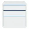 BAUHAUS Phönix Prana Kommode L X B X H: 45 X 78,5 X 78,5 Cm, Weiß, Anzahl Schubladen: 3 Stk.