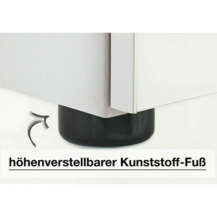 BAUHAUS Express Möbel Nachttisch Carina L X B X H: 42 X 40 X 61 Cm, Weiß, Anzahl Schubladen: 3 Stk. 4 BAUHAUS Express Möbel Nachttisch Carina L X B X H: 42 X 40 X 61 Cm, Weiß, Anzahl Schubladen: 3 Stk. – Bild 4