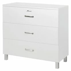 BAUHAUS Phönix Miami Kommode L X B X H: 43 X 97,6 X 88,8 Cm, Weiß, Anzahl Schubladen: 3 Stk.