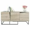 BAUHAUS Phönix Carv Sideboard L X B X H: 45 X 165 X 75 Cm, Wild Oak, Anzahl Türen: 3 Stk.