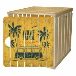 BAUHAUS HolzZollhaus Holzkiste A 1/2 35 X 35 X 32 Cm, Beachbus, Gehobelt