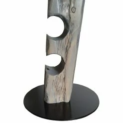 BAUHAUS Wood & Wishes Weinregal Premium Seitlich Höhe: 158 Cm, Anzahl Flaschen: 11 Stk., Holz, Silbergrau -Cheap Regale Store 12 639