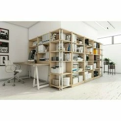 BAUHAUS Astigarraga Gala Holzregal Gala L X B X H: 50 X 25 X 185 Cm, Holz, Natur -Cheap Regale Store 12 68