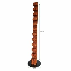 BAUHAUS Wood & Wishes Weinregal Premium Seitlich Höhe: 158 Cm, Anzahl Flaschen: 11 Stk., Holz, Mahagoni -Cheap Regale Store 12 692