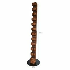 BAUHAUS Wood & Wishes Weinregal Premium Seitlich Höhe: 158 Cm, Anzahl Flaschen: 11 Stk., Holz, Palisander -Cheap Regale Store 12 750
