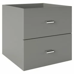 BAUHAUS Phönix Fortuna Container L X B X H: 33,4 X 34,1 X 34,1 Cm, Grau, Anzahl Schubladen: 2 Stk., Passend Für: Phönix Regale Fortuna