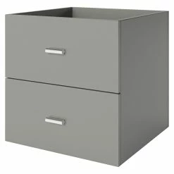 BAUHAUS Phönix Fortuna Container L X B X H: 33,4 X 34,1 X 34,1 Cm, Grau, Anzahl Schubladen: 2 Stk., Passend Für: Phönix Regale Fortuna -Cheap Regale Store 12 784