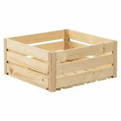BAUHAUS HolzZollhaus Holzkiste B 1/2 35 X 35 X 16 Cm, Gehobelt, Natur -Cheap Regale Store 12 793
