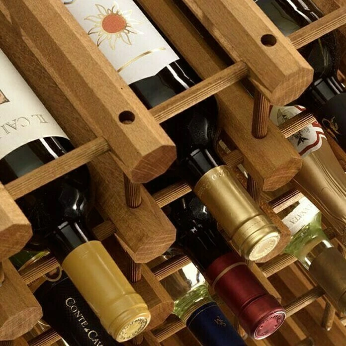 BAUHAUS Weinregal 28 X 34 X 34 Cm, Naturbelassen 2 BAUHAUS Weinregal 28 X 34 X 34 Cm, Naturbelassen – Bild 2