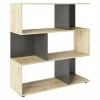 BAUHAUS Phönix Regal Shelfy L X B X H: 35,6 X 103 X 110 Cm, Eiche/Grau