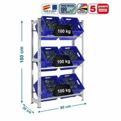 BAUHAUS Simonrack Simonbottle Metall-Getränkekistenregal Bottleclick L X B X H: 30 X 80 X 180 Cm, Traglast: 100 Kg/Boden, Anzahl Böden: 3, Silber 5 BAUHAUS Simonrack Simonbottle Metall-Getränkekistenregal Bottleclick L X B X H: 30 X 80 X 180 Cm, Traglast: 100 Kg/Boden, Anzahl Böden: 3, Silber -Cheap Regale Store 12 848