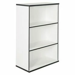 BAUHAUS Phönix Chicago Regal L X B X H: 40 X 80 X 119 Cm, Weiß/Schwarz, Traglast: 5 Kg/Boden