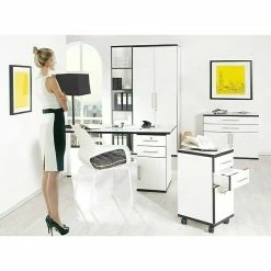 BAUHAUS Phönix Chicago Regal L X B X H: 40 X 80 X 119 Cm, Weiß/Schwarz, Traglast: 5 Kg/Boden -Cheap Regale Store 12 931