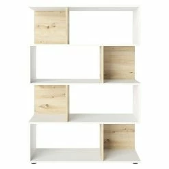 BAUHAUS Phönix Regal Shelfy L X B X H: 35,6 X 103 X 146 Cm, Weiß/Eiche -Cheap Regale Store 12 942