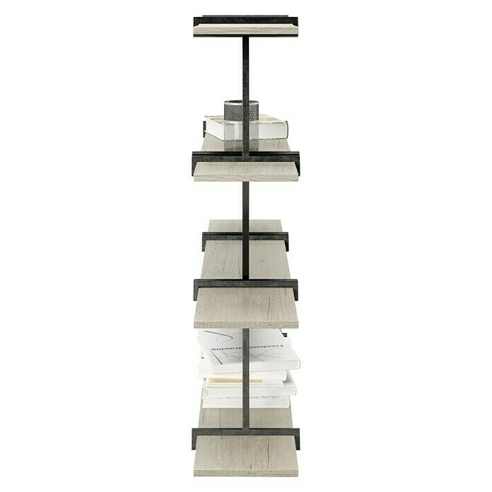 BAUHAUS Phönix Regal Babylon L X B X H: 30 X 120 X 134 Cm, Eiche, Traglast: 10 Kg/Boden 2 BAUHAUS Phönix Regal Babylon L X B X H: 30 X 120 X 134 Cm, Eiche, Traglast: 10 Kg/Boden – Bild 2