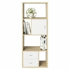 BAUHAUS Phönix Fortuna Raumteiler L X B X H: 34 X 58 X 146,6 Cm, Eiche, Anzahl Fächer: 6, Anzahl Schubladen: 2 Stk.