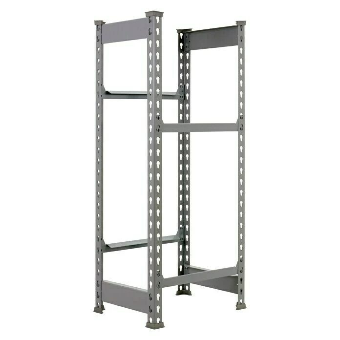 BAUHAUS Simonrack Simonbottle Metall-Getränkekistenregal Bottleclick L X B X H: 30 X 40 X 100 Cm, Traglast: 100 Kg/Boden, Anzahl Böden: 2, Grau 2 BAUHAUS Simonrack Simonbottle Metall-Getränkekistenregal Bottleclick L X B X H: 30 X 40 X 100 Cm, Traglast: 100 Kg/Boden, Anzahl Böden: 2, Grau – Bild 2